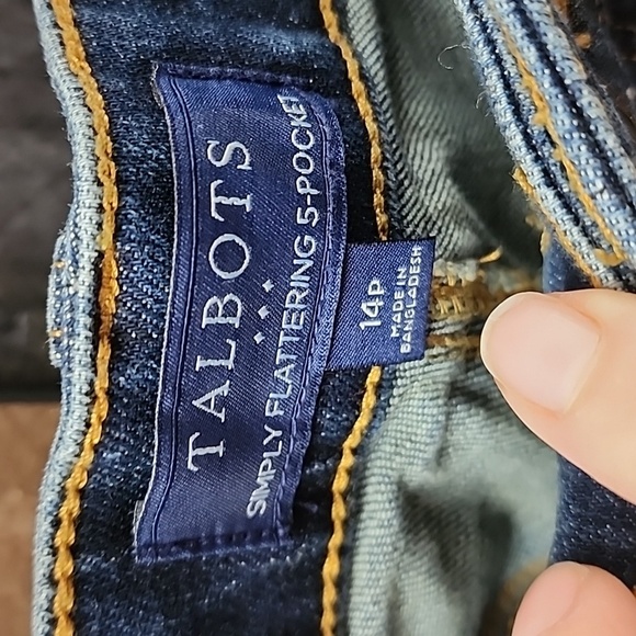 Talbots Simply flattering 5 pocket ankle jeans size 14P - Picture 4 of 11